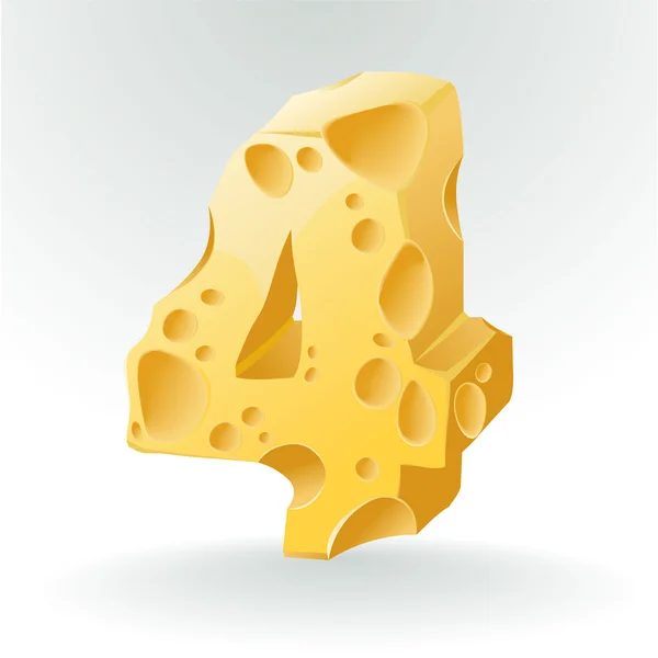 Fromage vecteur ABC . — Image vectorielle