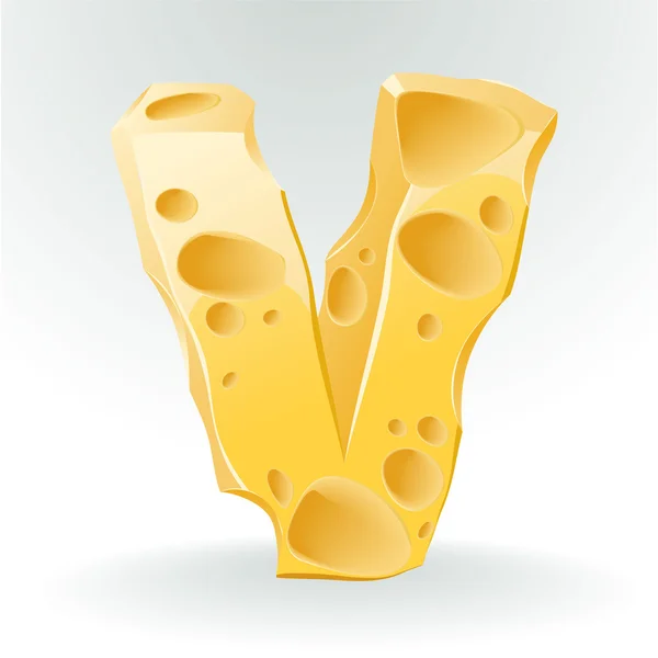 Peynir vektör abc. — Stok Vektör