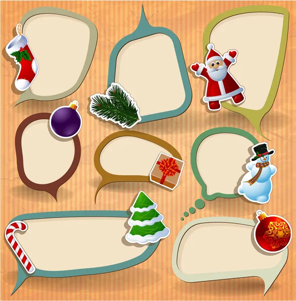 Collection of Christmas  decorative elements. Royalty Free Stock Illustrations