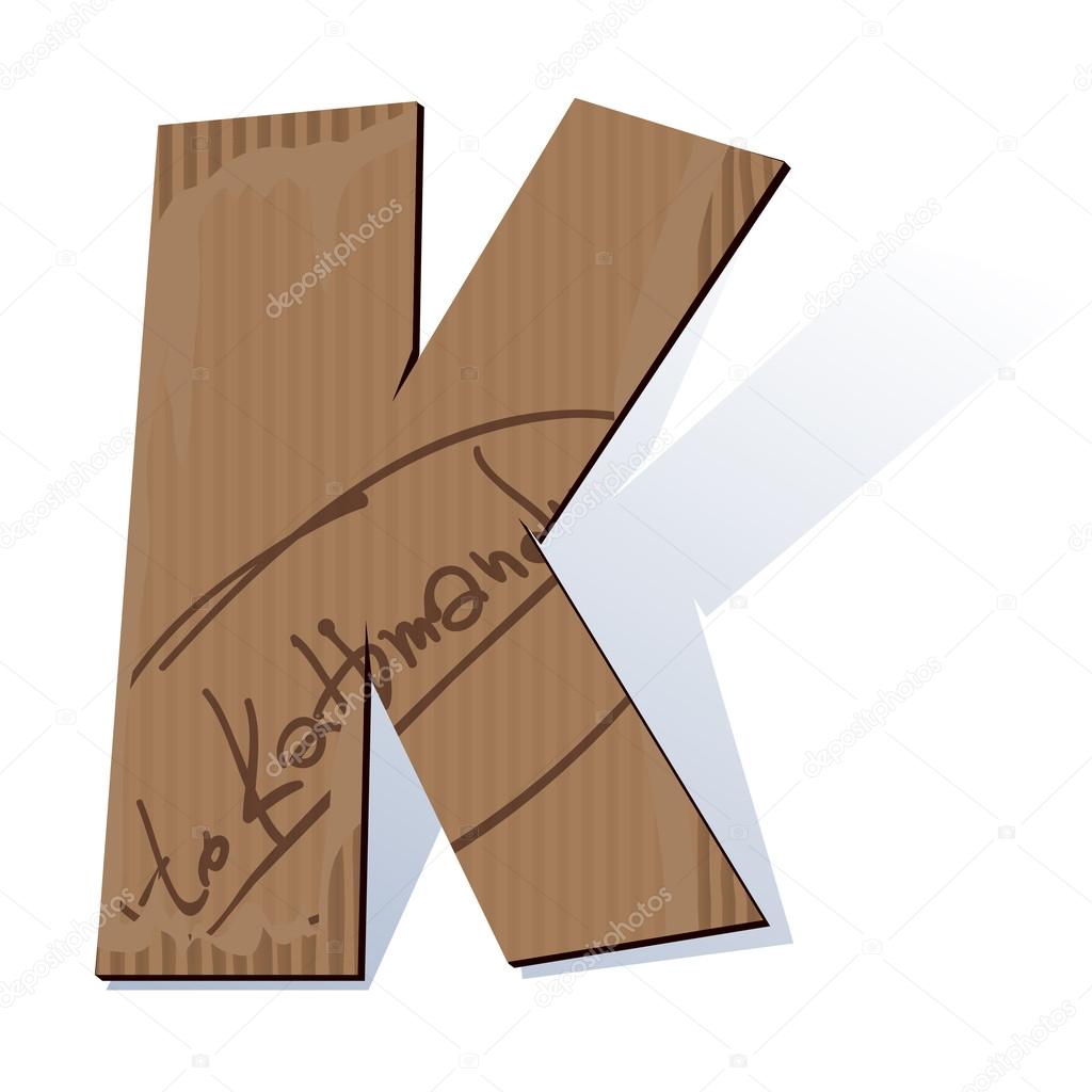 Cardboard vector abc