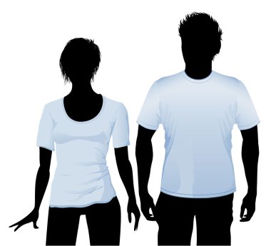 t-shirt ve polo gömlek tasarım şablonu.