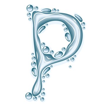 su mavi renk ve damla temizleyin.