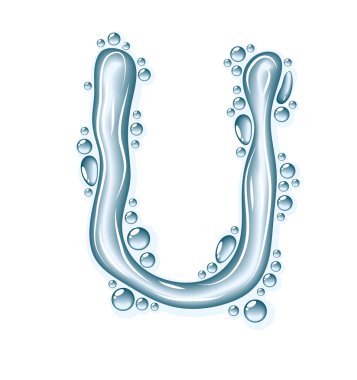 su mavi renk ve damla temizleyin.