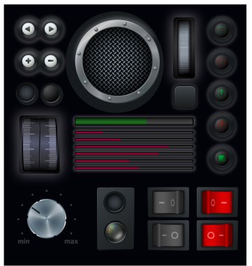 arayüzü düğmeleri.