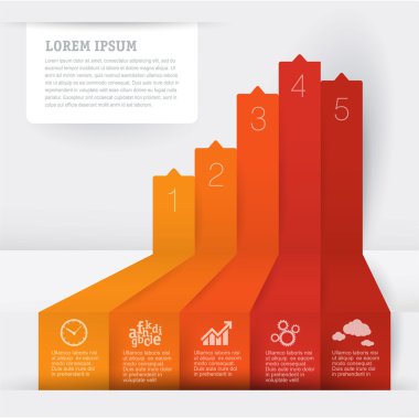 Infographic grafik şablonu.