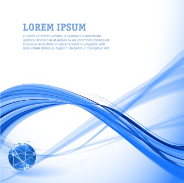 Mavi soyut vektör arkaplanı.