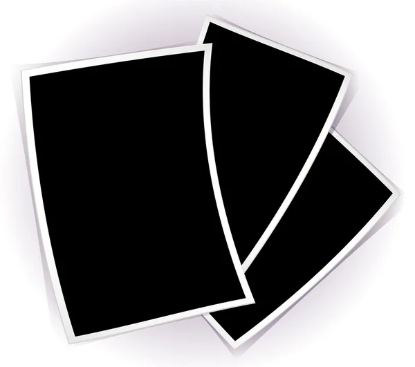 Modelli di foto vuote vettoriali su sfondo bianco . — Vettoriale Stock