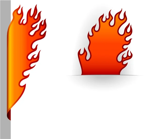 Marcadores em chamas . —  Vetores de Stock