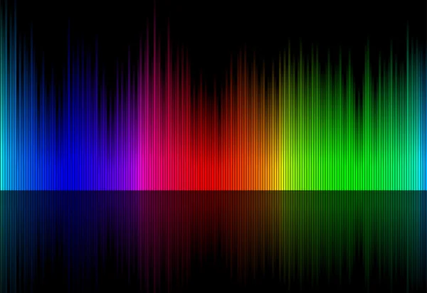 Rainbow reflection vector background. — Stock Vector