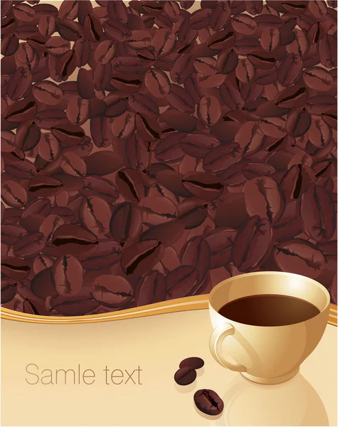 Coffee vector background — Stock Vector