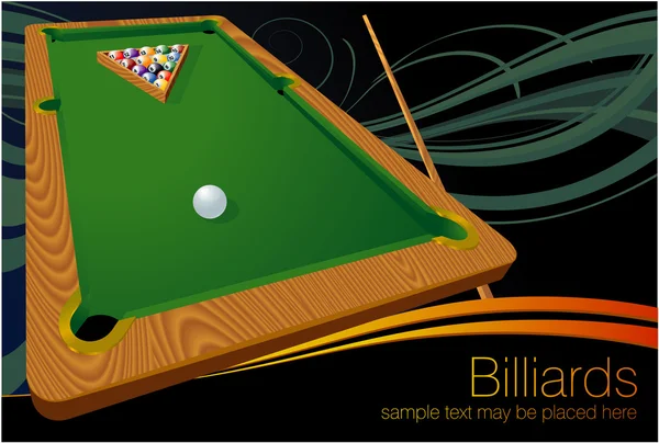 Billiards. — Stock Vector