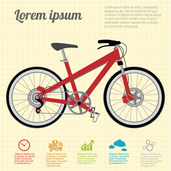 Το ποδήλατο στερέωσης. — Διανυσματικό Αρχείο
