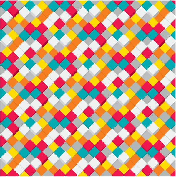 Cubes de couleur texture sans couture . — Image vectorielle
