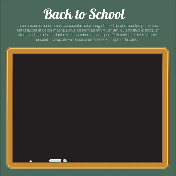 Tom gröna chalkboard, blackboard vektor — Stock vektor