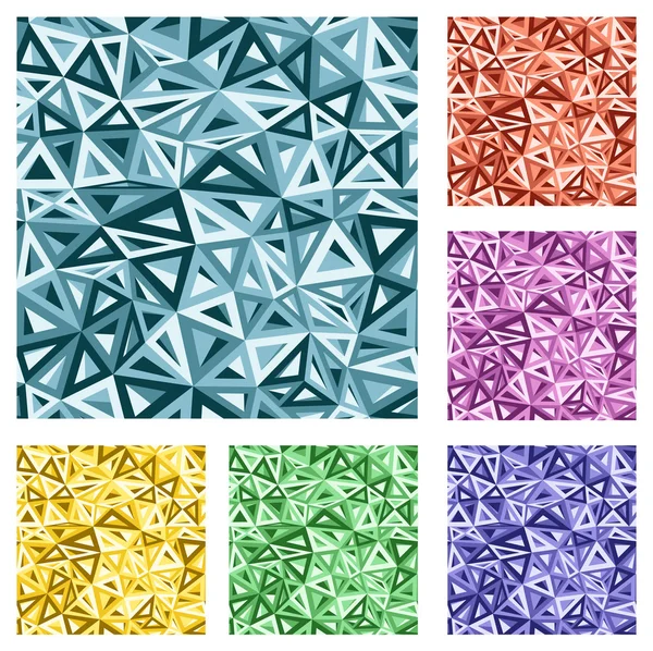 Conjunto de textura de triángulo sin costura vectorial . — Archivo Imágenes Vectoriales