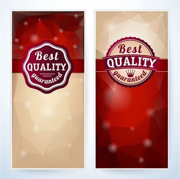 "Best Quality" vector package template. — Stock Vector