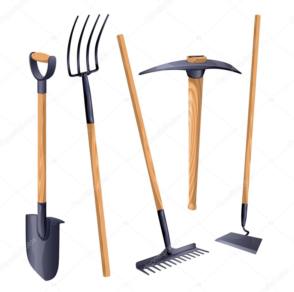Gardening groundworks tools.