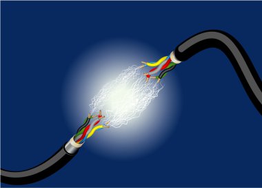 Elektrik kıvılcım.