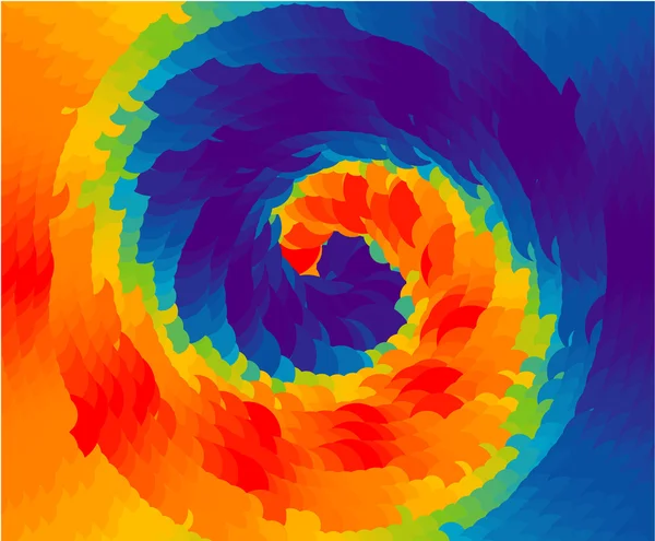 Regenboog vortex. — Stockvector