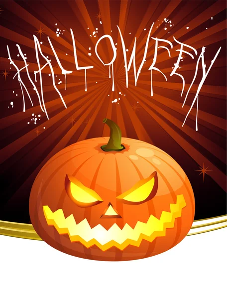 Halloween pumpkin. — Stock Vector