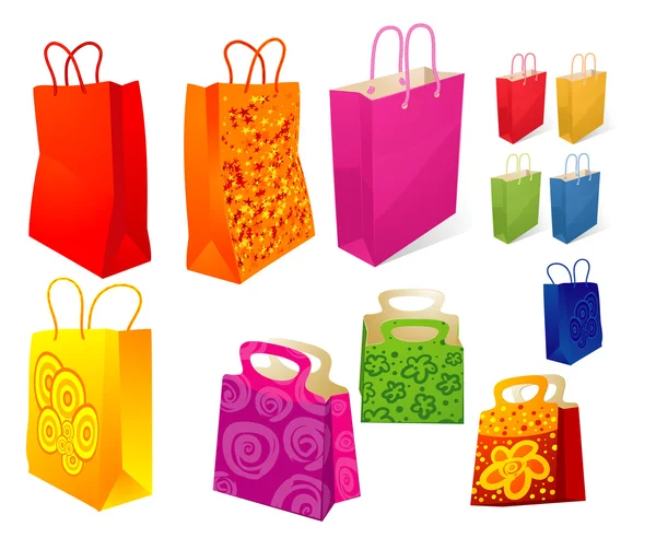 Bolsas de compras. — Archivo Imágenes Vectoriales