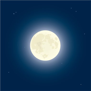 Moon. vektör çizim.