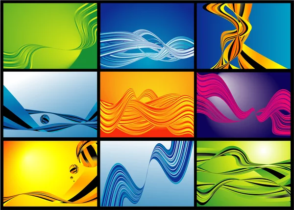 Wave abstracts. — Stock Vector