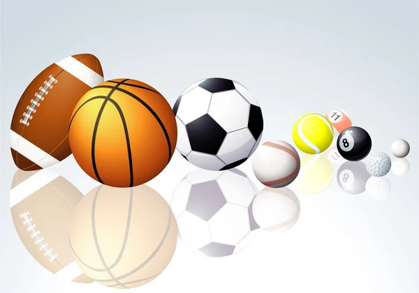Sport balls. — Stock Vector