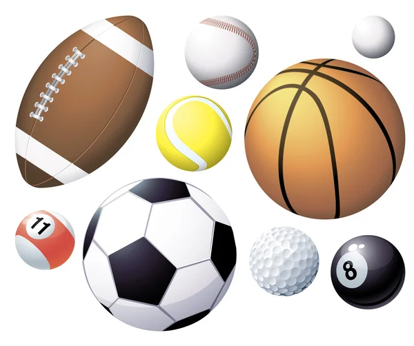 Sport balls. — Stock Vector