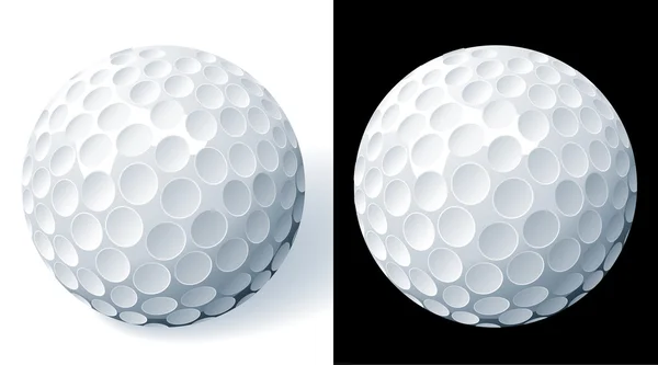 Pelota de golf . — Vector de stock