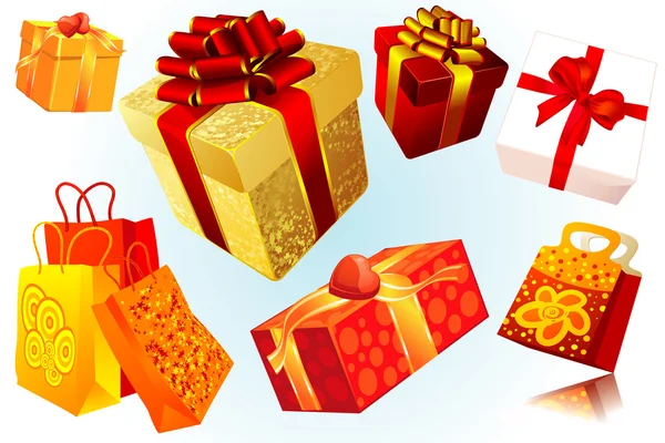 Gifts. Vector. — Stock Vector