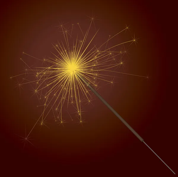 Partito sparkler . — Vettoriale Stock