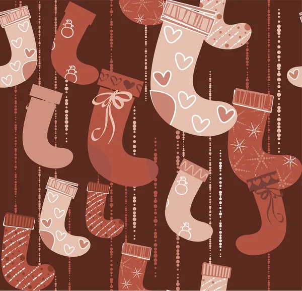 Christmas socks. — Stock Vector