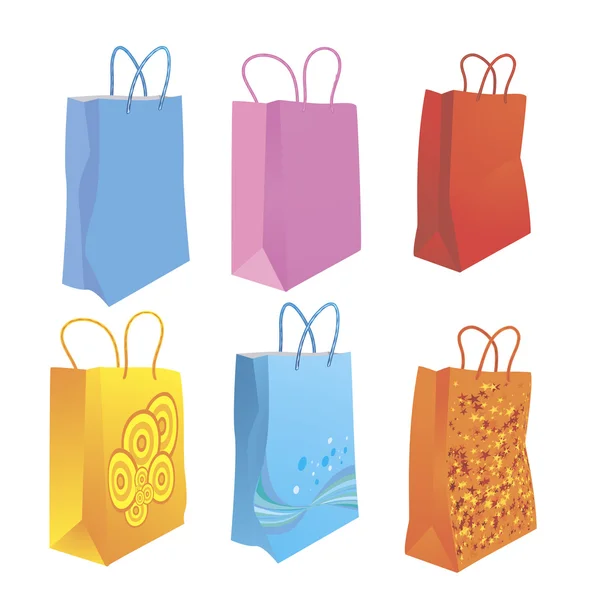 Shopping bags. — Stock Vector