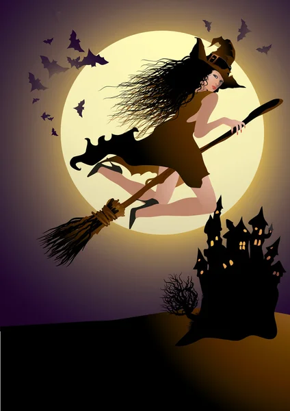 The witch — Stock Vector