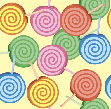 lolipop vektör sorunsuz arka plan