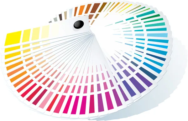 Guide des couleurs pour correspondre aux couleurs d'impression . — Image vectorielle