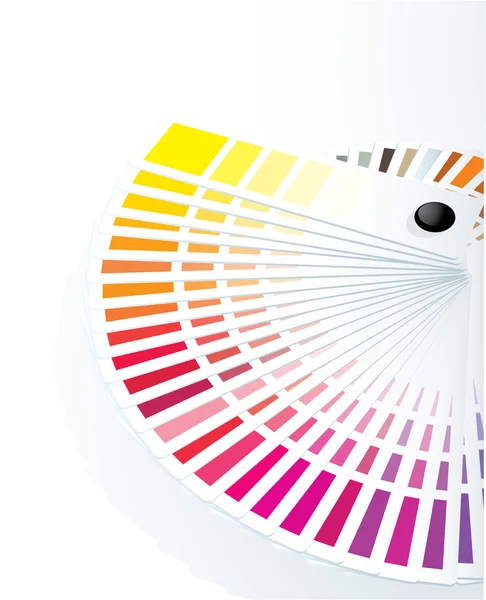 Barevný průvodce, aby odpovídaly barvy pro tisk. — Stockový vektor
