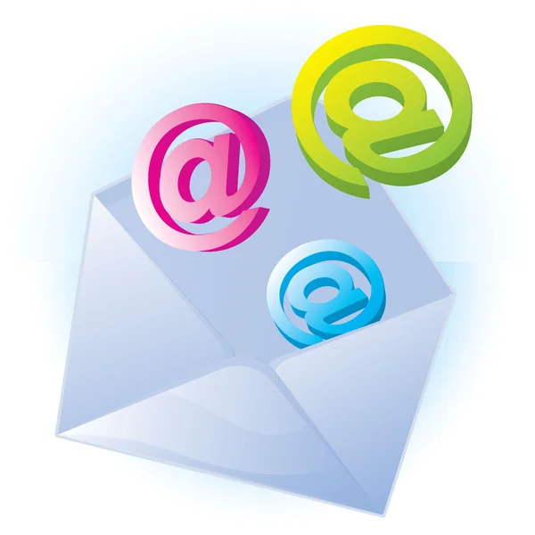 E-mail. Vecteur . — Image vectorielle