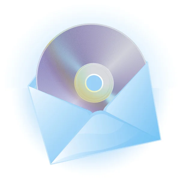 Enveloppe postale avec données dick . — Image vectorielle