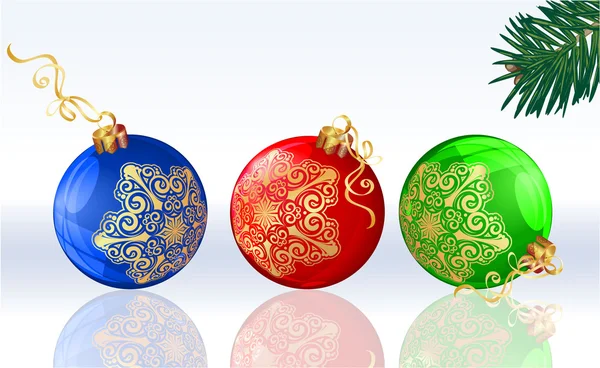 Різдво повітряні кулі колір — стоковий вектор