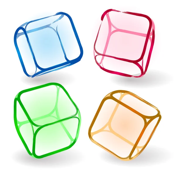 Des cubes. Vecteur . — Image vectorielle