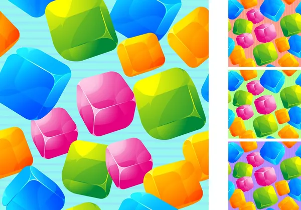 Cubes vectoriels sans couture . — Image vectorielle