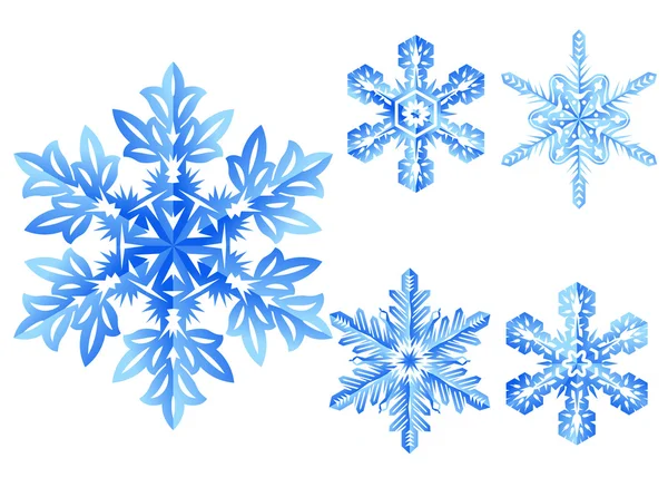 Copos de nieve. — Vector de stock