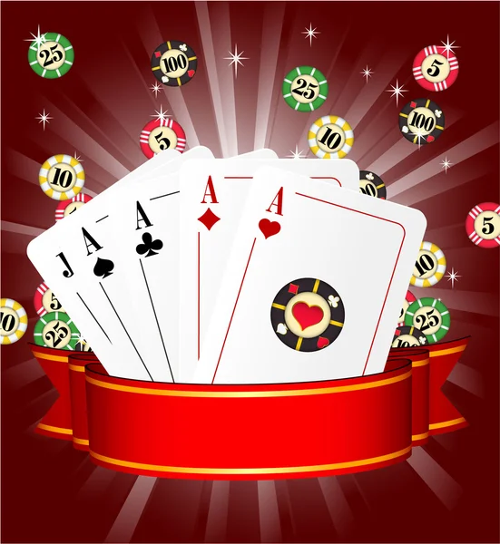 Casino van vector sjabloon. — Stockvector