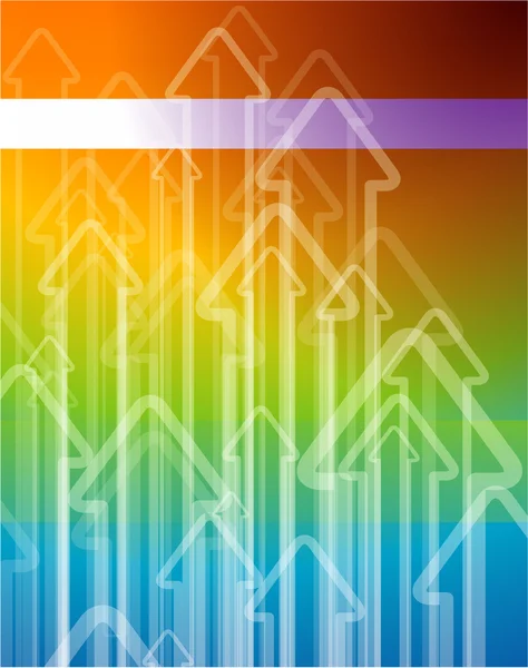 Rainbow arrow vector background. — Stock Vector