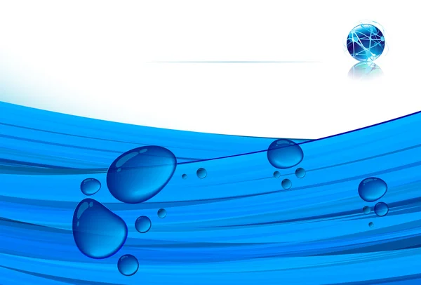 Modèle vectoriel bleu océan . — Image vectorielle