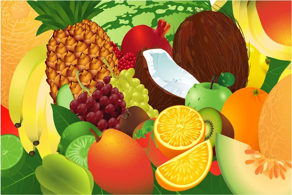 Fruits mûrs . — Image vectorielle