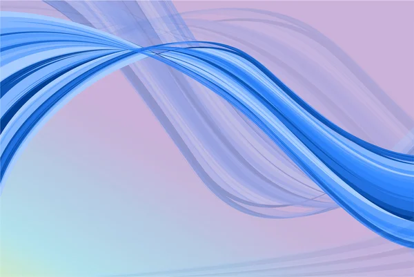 Blaue Welle abstrakt. — Stockvektor