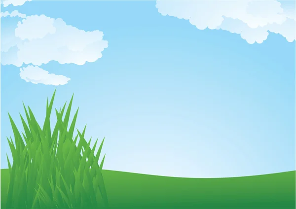 Spring grass. — Stock Vector